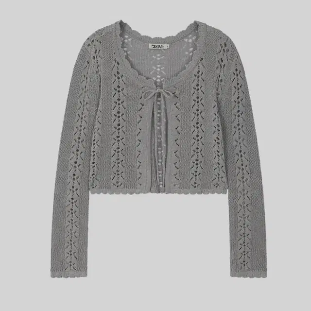 그로브 KIKO SKASHI LS CARDIGAN [BLUE GREY]