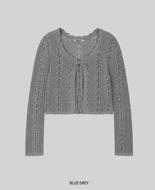 그로브 KIKO SKASHI LS CARDIGAN [BLUE GREY]