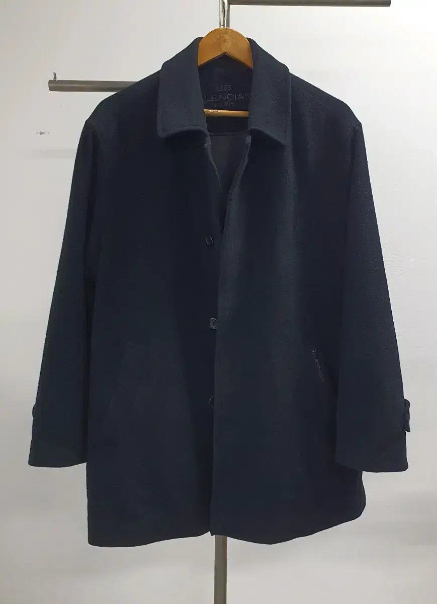 Balenciaga Vintage Black Half Coat 100% Leather