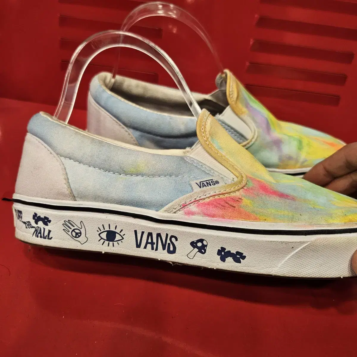 (거의새거)VANS 반스 올드스쿨 믹스 경량 슬립온 255