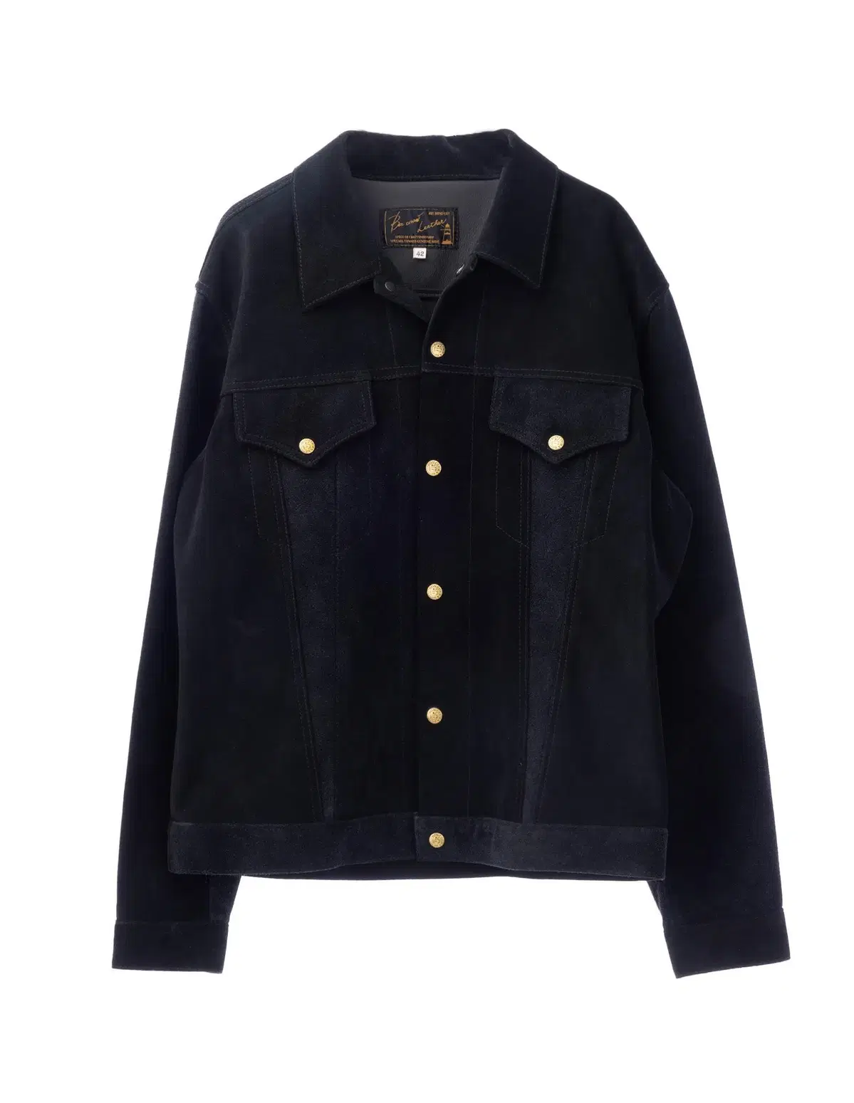 38) BONCOURA 3rd suede jacket black