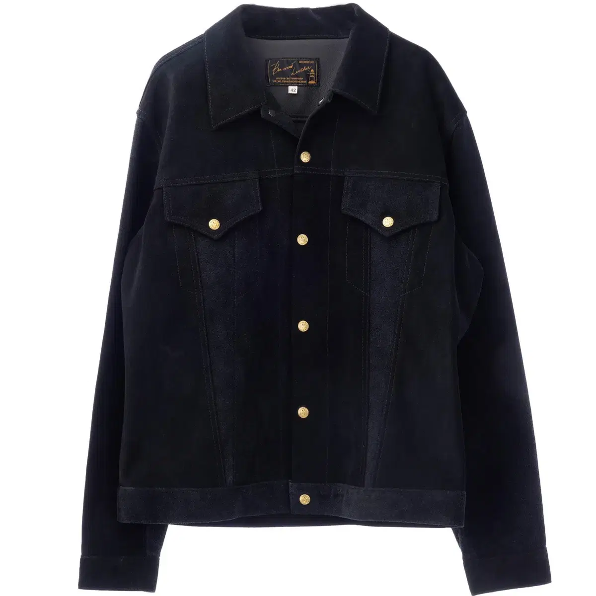 38) BONCOURA 3rd suede jacket black