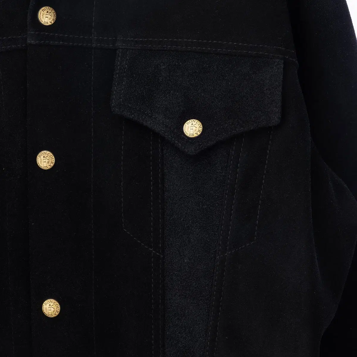 38) BONCOURA 3rd suede jacket black