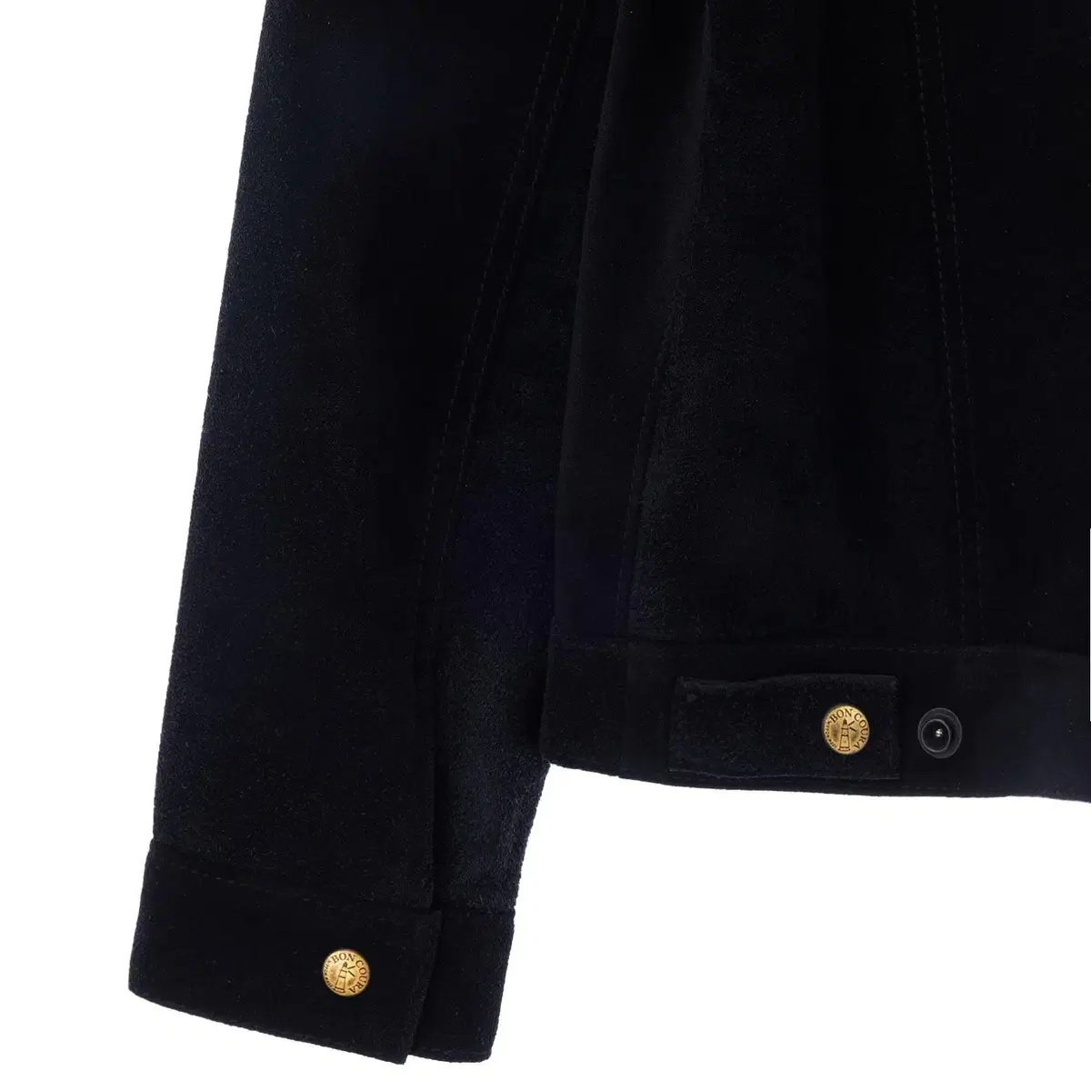 38) BONCOURA 3rd suede jacket black