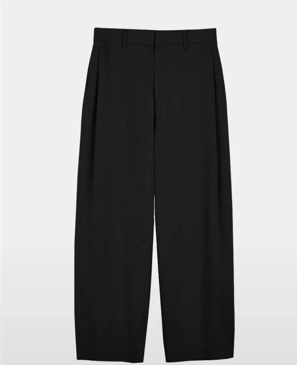 Sousine / Twill Weave Side Tuck Pants / Black / L