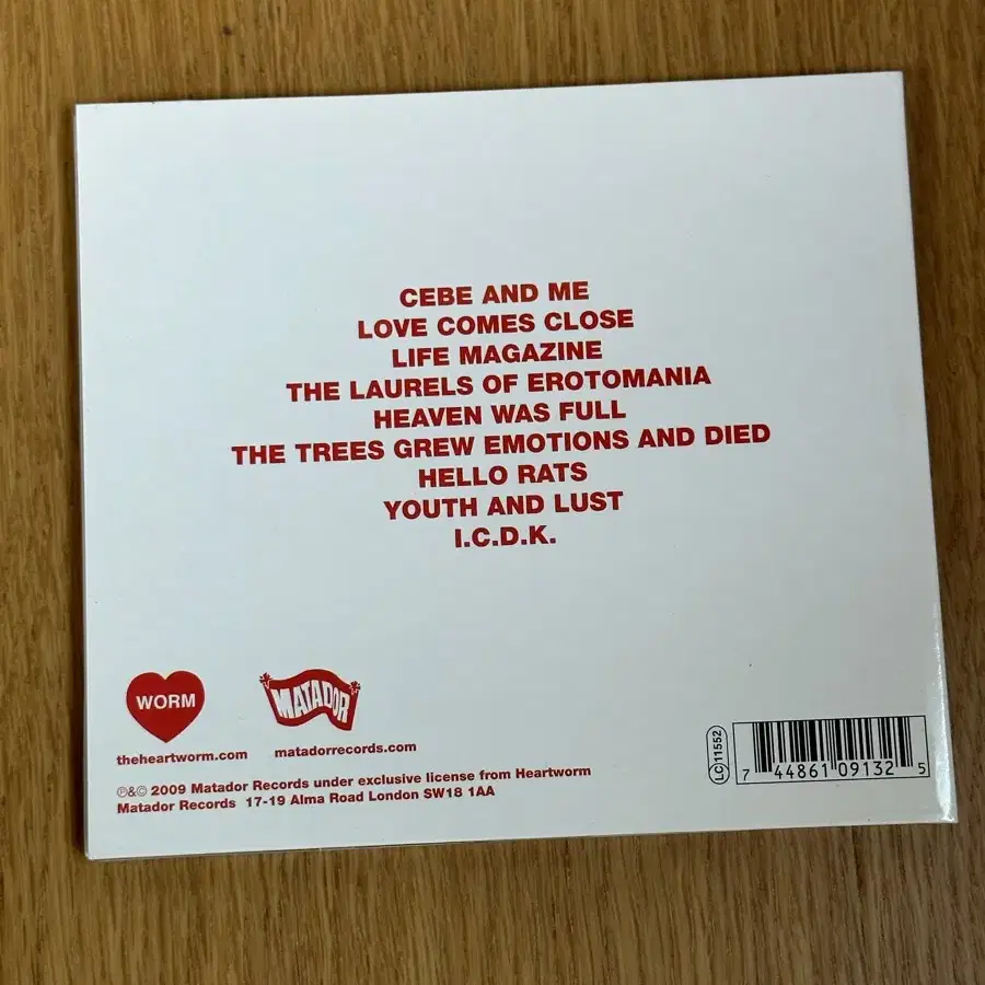 Cold Cave / Love Comes Close 수입반 CD