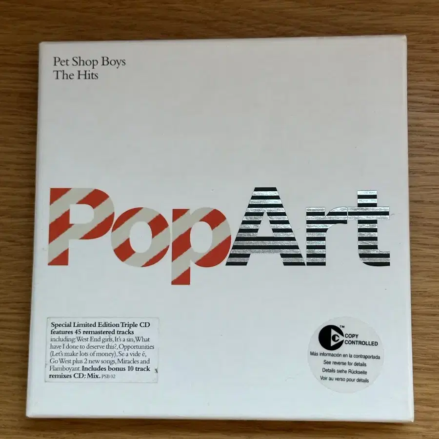 팻 숍 보이즈 / Pop Art the Hits 3CD 한정반 수입