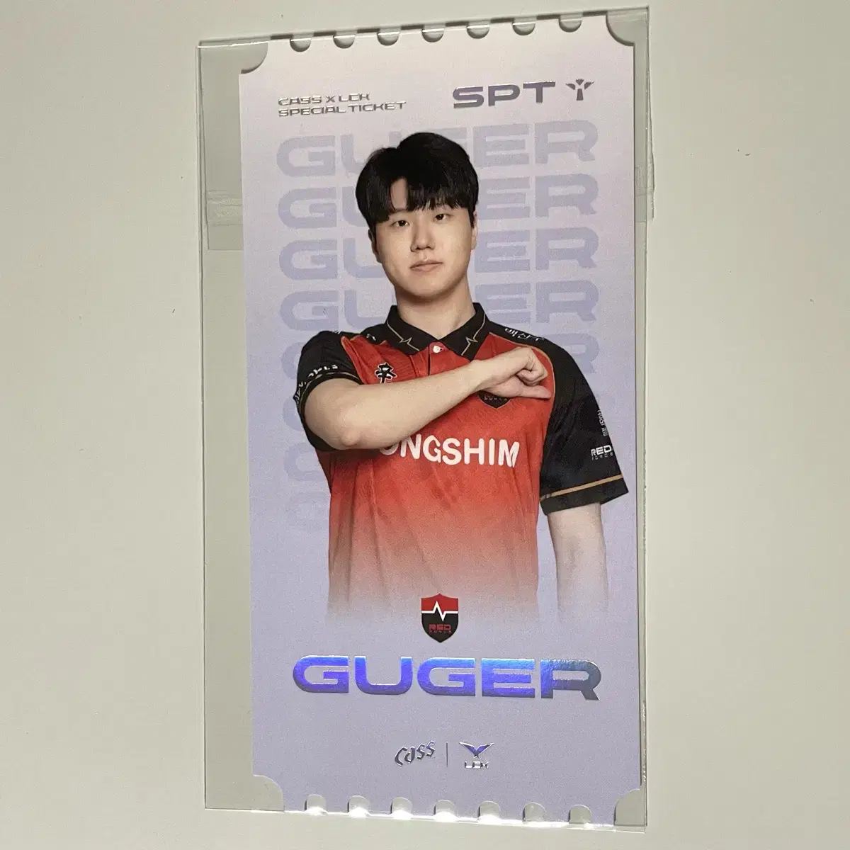 Nongshim Red Force Gugger Supporter Photo Ticket Cases