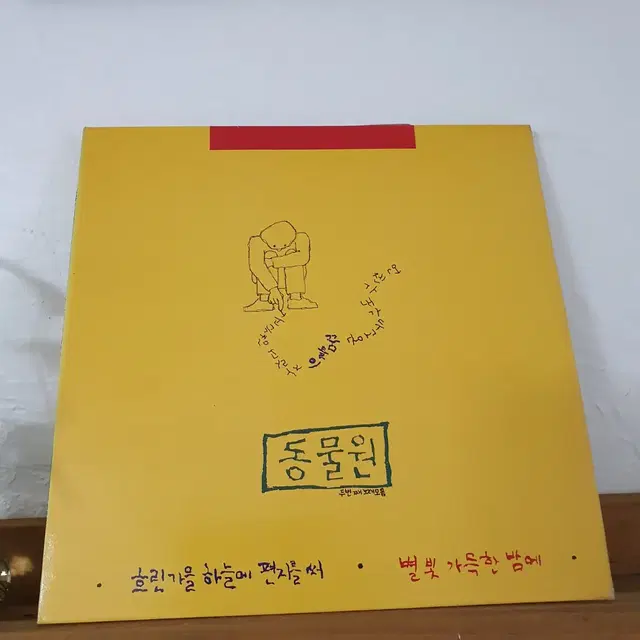 동물원 2집 LP  1987 흐린가을하늘에편지를써  혜화동