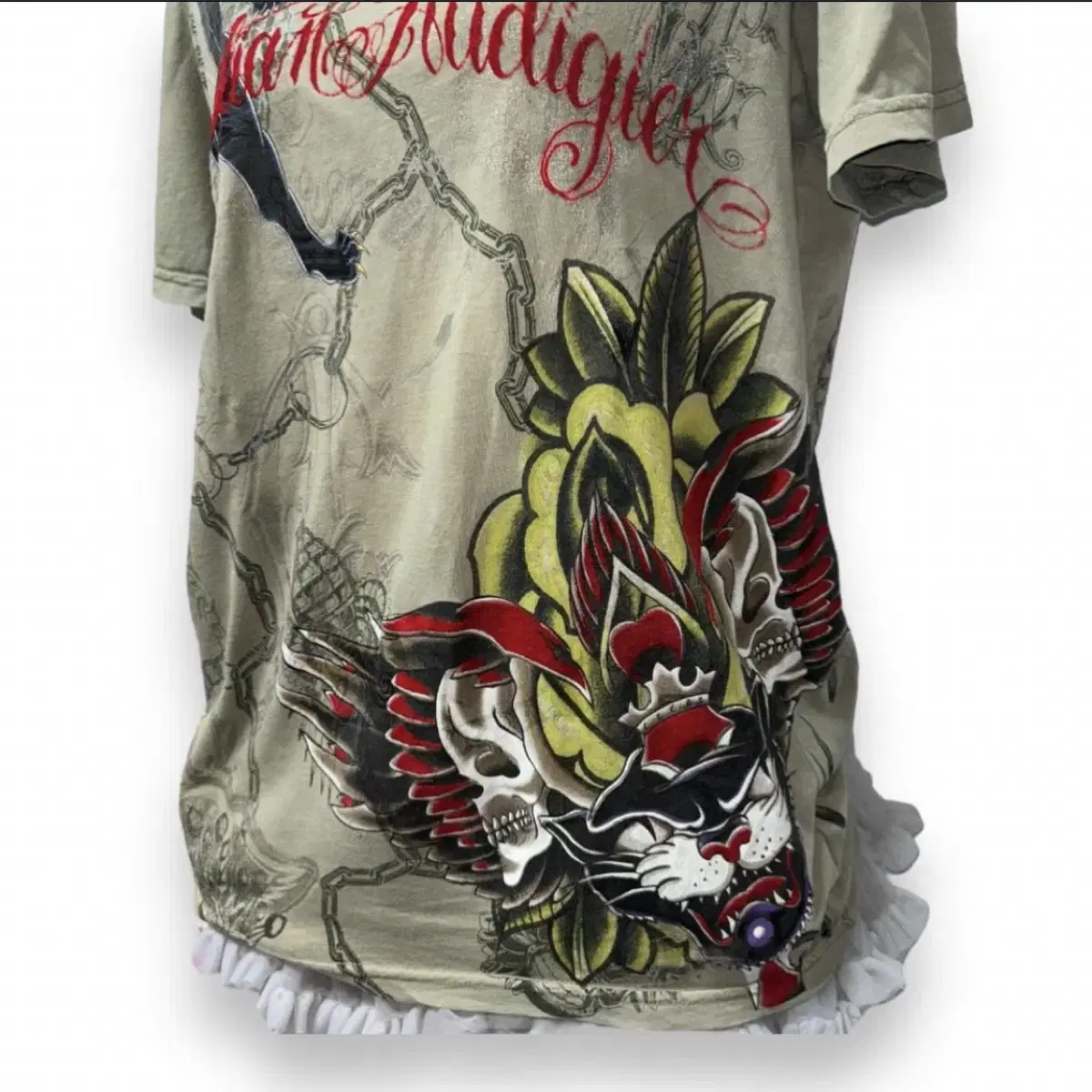 ED HARDY 티셔츠 에드하디 아케호무빈티지펑크오리엔탈