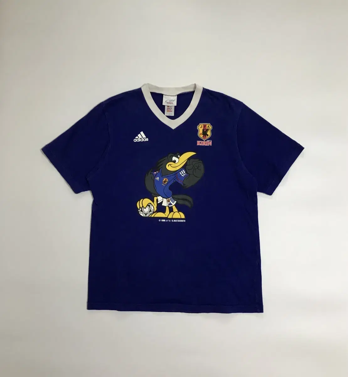 Adidas 90s Football Ringer T-Shirt KIRIN L size