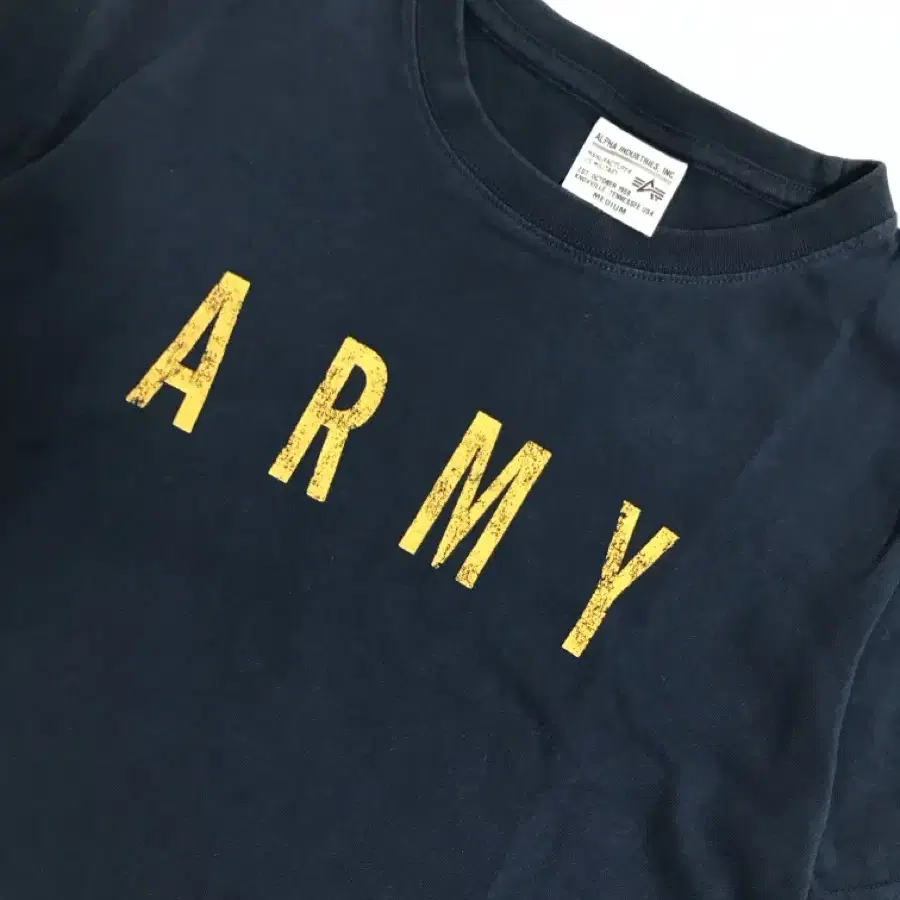 빈티지 알파인더스트리 ARMY 티셔츠 M 사이즈