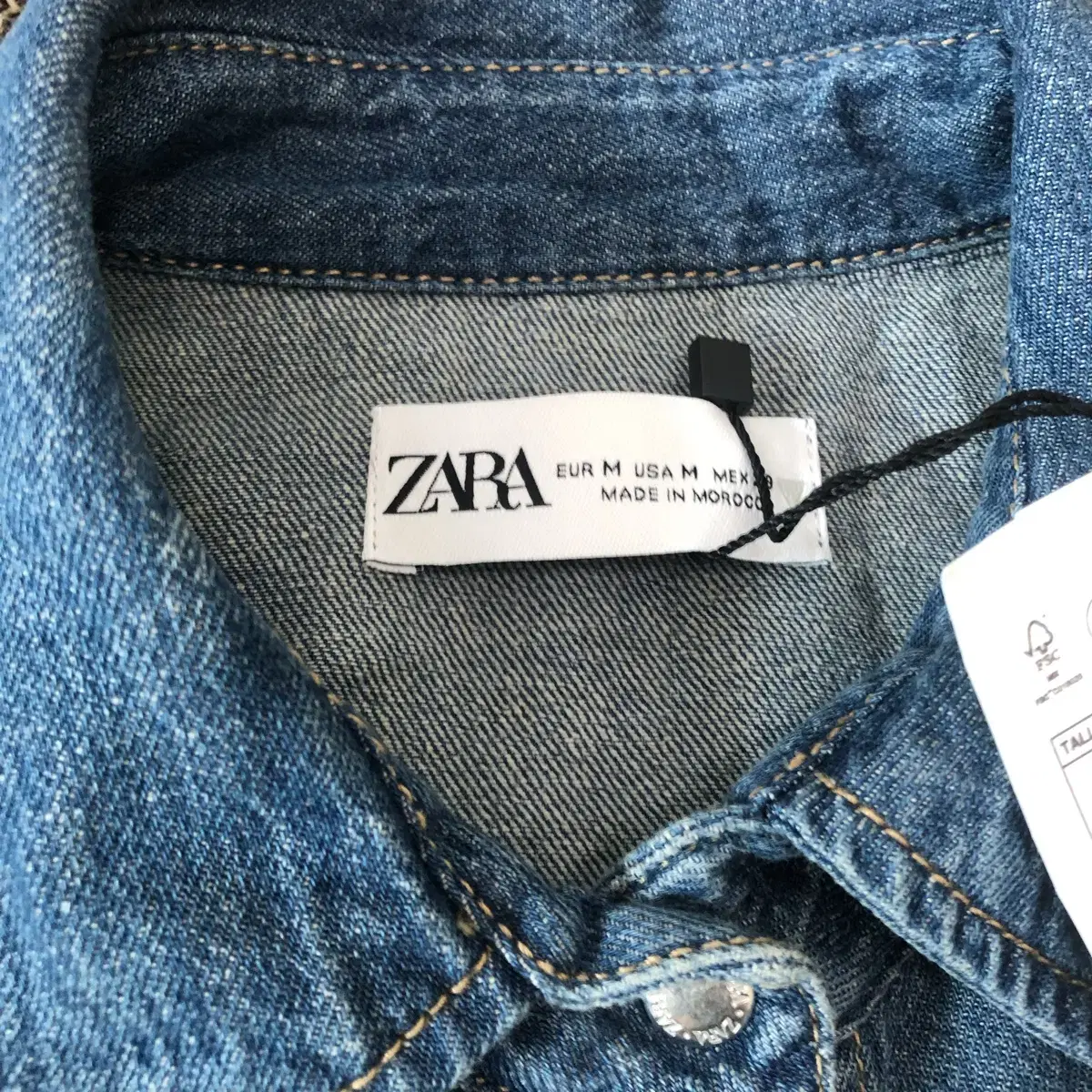 새상품 ZARA 자라 청 셔츠 M