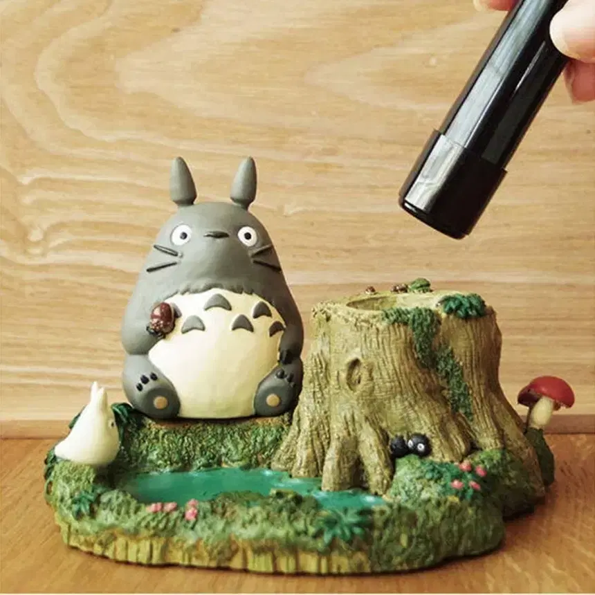 Ghibli Totoro Pencil Flowering Figures Pond Version Tabletop