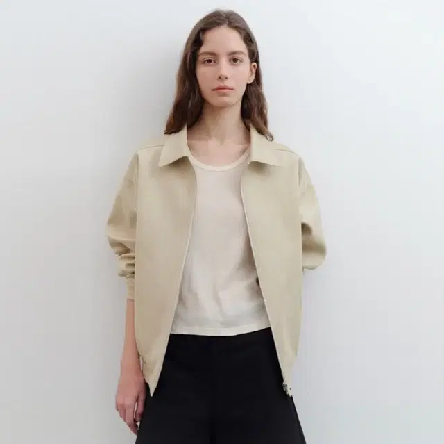 letter 레터 Danny suede blouson (beige)