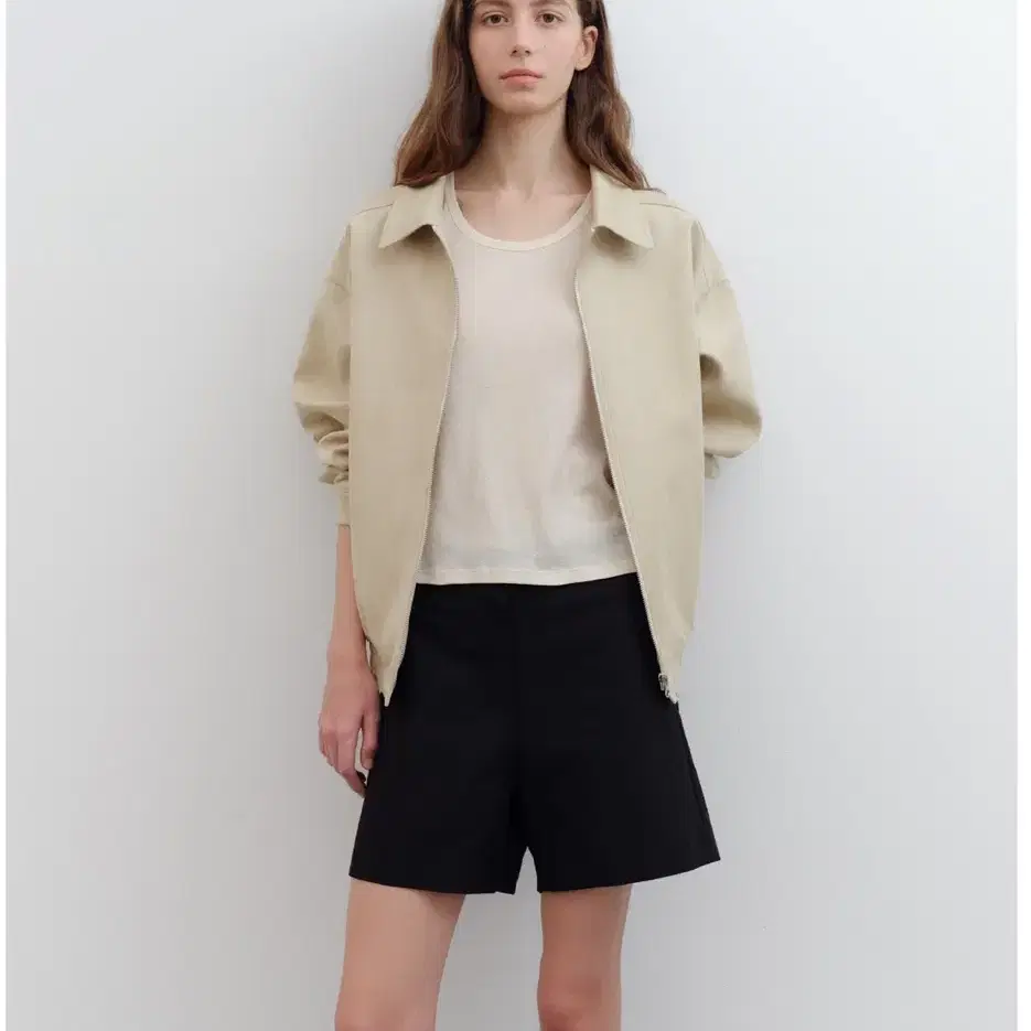 letter 레터 Danny suede blouson (beige)