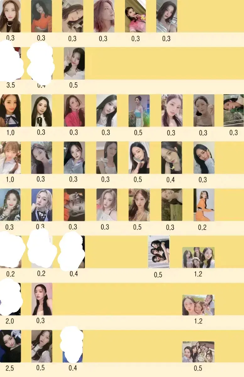 Fromis 9 Photo Card Sells