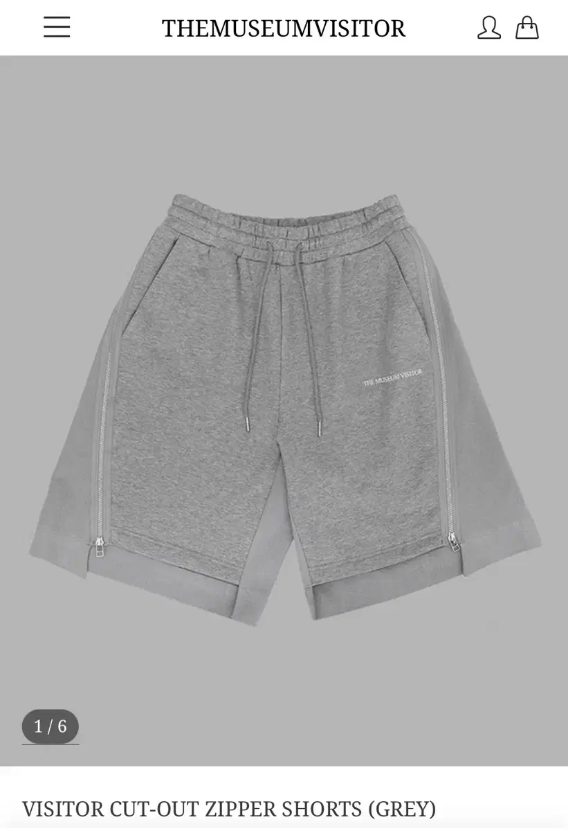 TheMuseum Visitor Zipper Shorts S