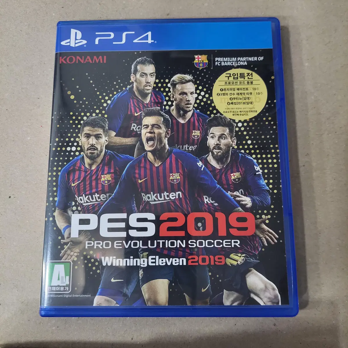 [중고] PS4 위닝 2019/한글/PES/축구/코나미/일레븐