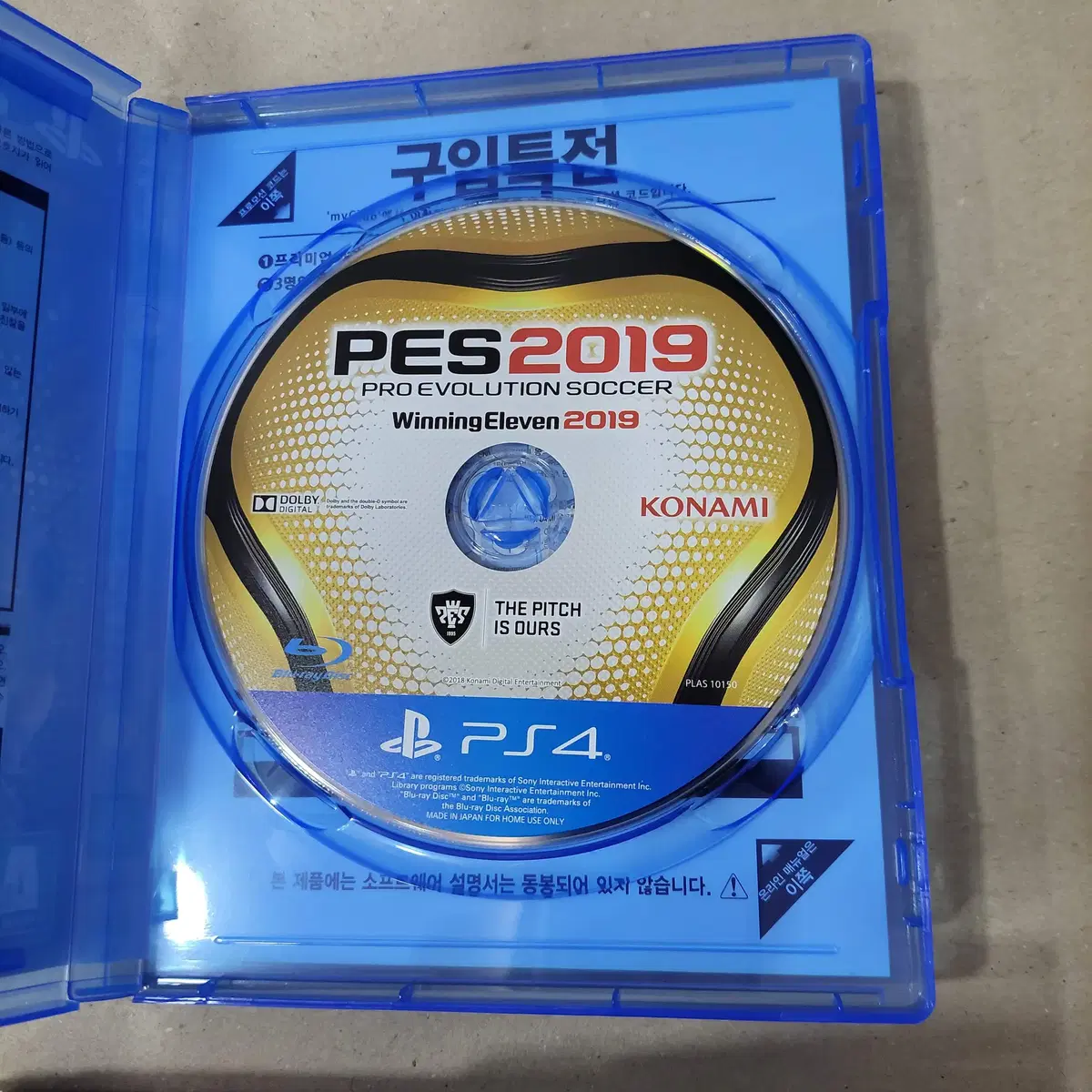 [중고] PS4 위닝 2019/한글/PES/축구/코나미/일레븐