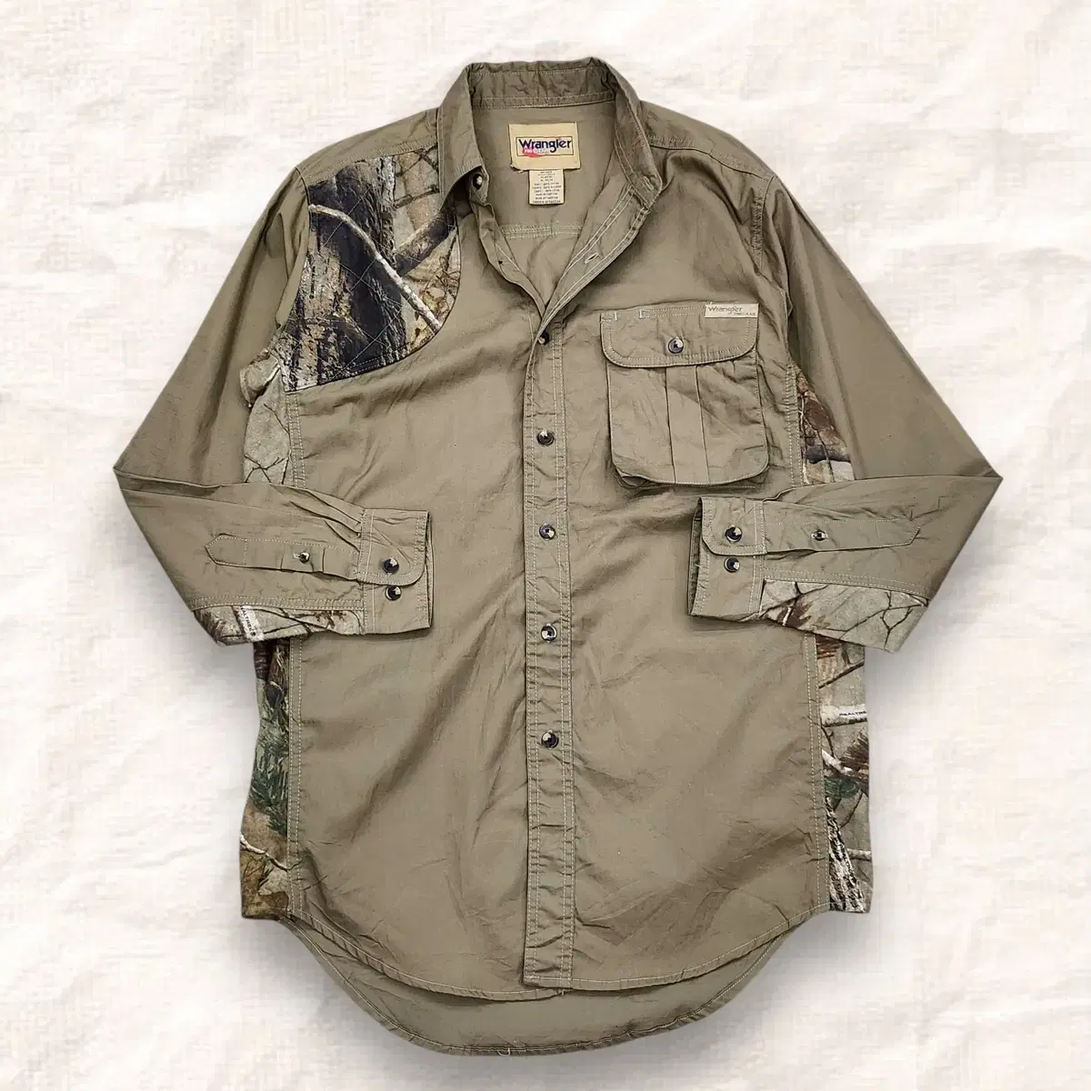 [XL] Wrangler ProGear Vintage Tricamo Khaki Shirt