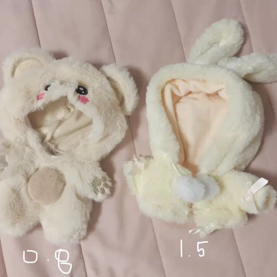 20cm 인형옷 토끼 망토 곰돌이