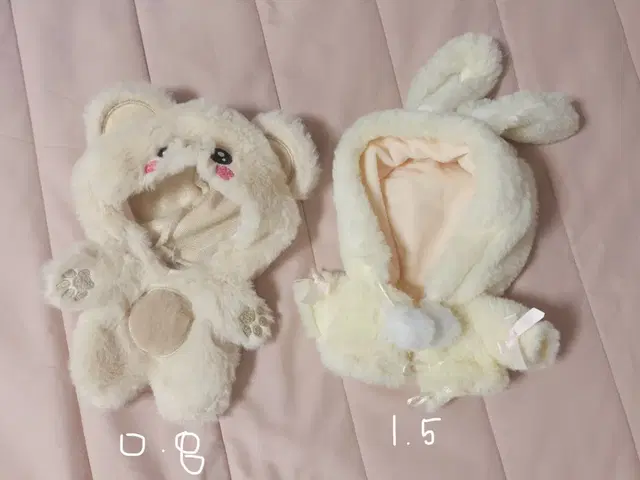 20cm 인형옷 토끼 망토 곰돌이