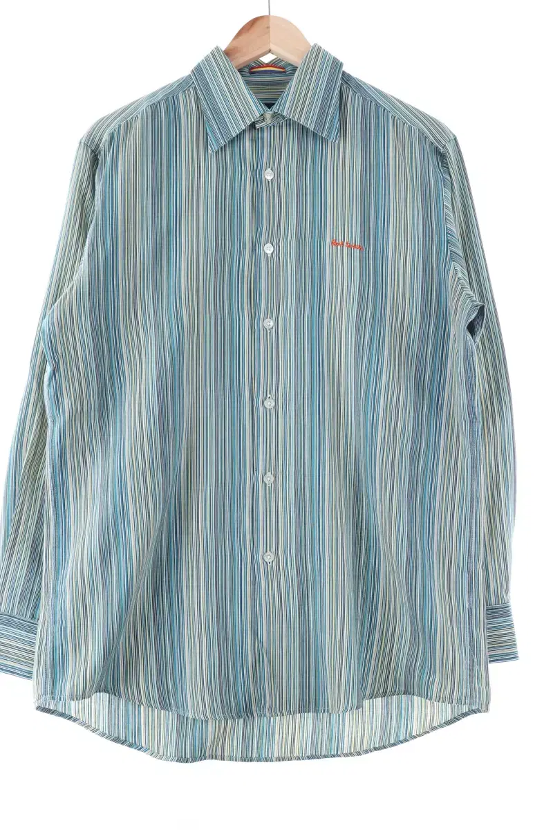 (L-XL) Polsmith Shirt Southern Green Stripe Old School-EF02