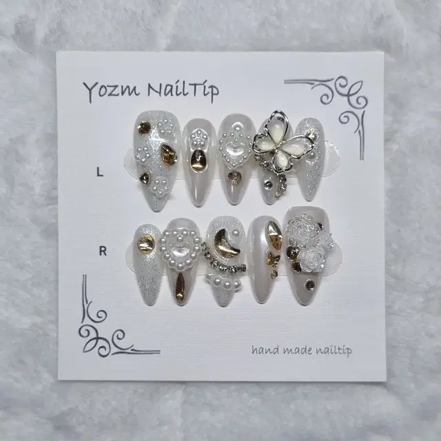 Yozm NailTip 진주드롭뱅그리