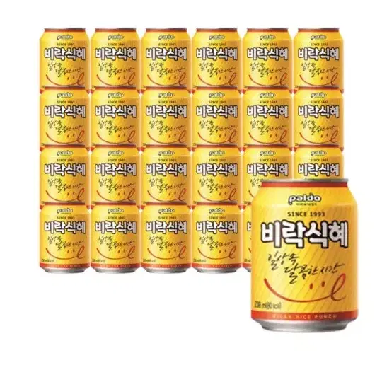 (무배)팔도 비락 식혜  238ml x 24캔