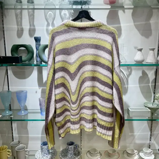 팜엔젤스 melting stripes mohair knit