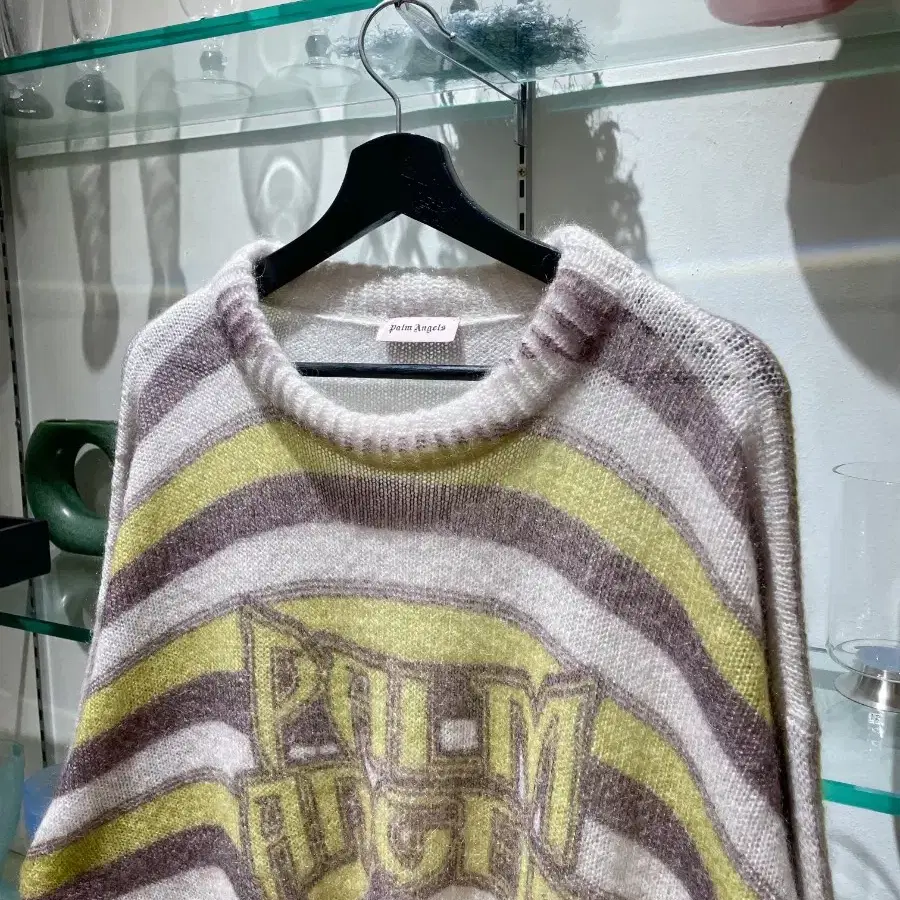 팜엔젤스 melting stripes mohair knit