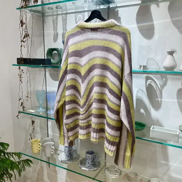 팜엔젤스 melting stripes mohair knit