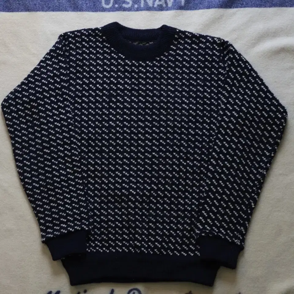 L L Bean 80s birds eye sweater 엘엘빈 버드아이