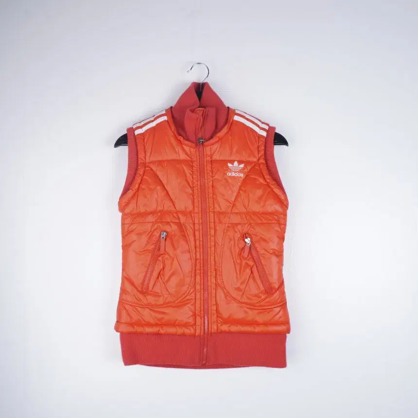 Adidas Flame Logo Red Padded Vest Jumper VIA1534