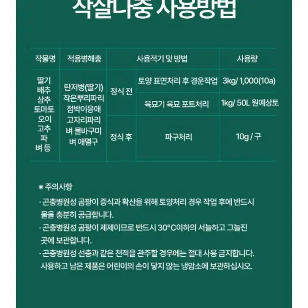 작살나 충 300g/600g (화분 분갈이 토양살충제)