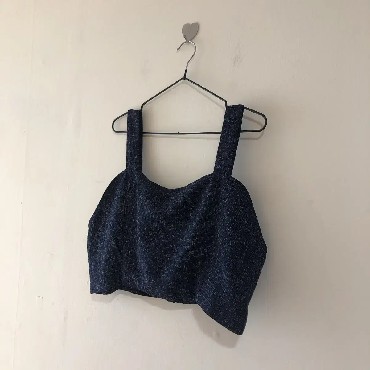 Vintage Hotping navy tweed top