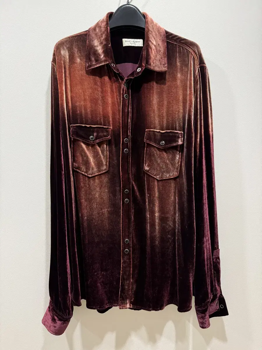 Saint Laurent Velvet Western Shirt