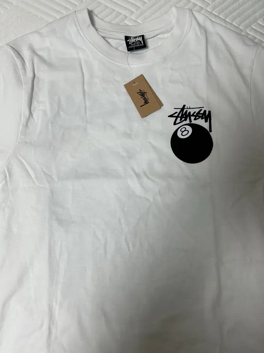 Stussy 8-Ball White Vahn Tee Sagger