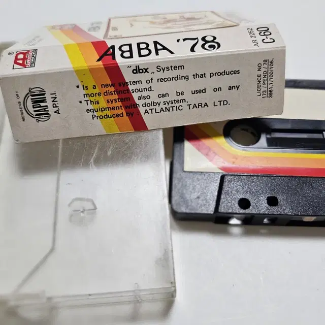 1978년도 ABBA 앨범 TAPE AR ATLANTICS dbx