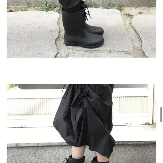 튜프티 teufti shirring skirt -black