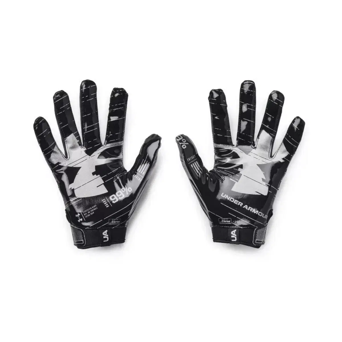 UA football gloves-black-multiple sizes