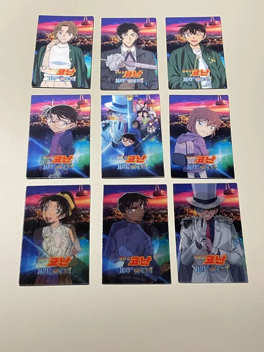 Detective Conan The Million Dollar Pentagram lenticular full set Conan Lenti