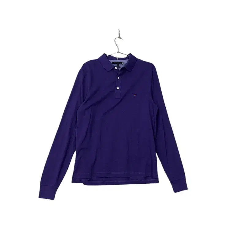 [Tommy Hilfiger] Purple Logo Long Sleeve Karati L