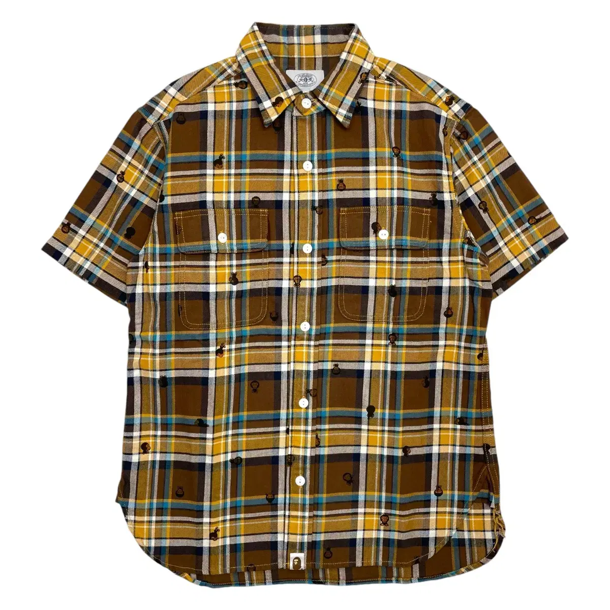 Vape BAPE Milo Check Short Sleeve Shirt