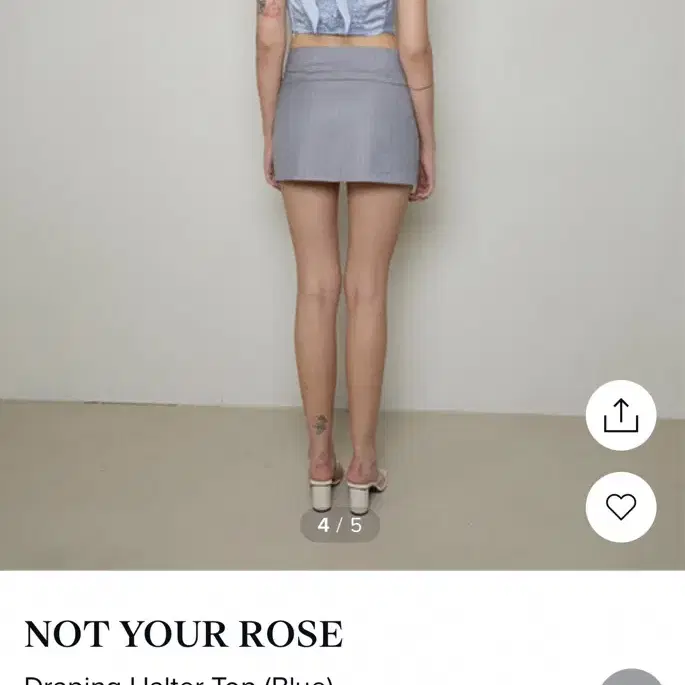 Not your rose 홀터넥 팝니다 draping halter top