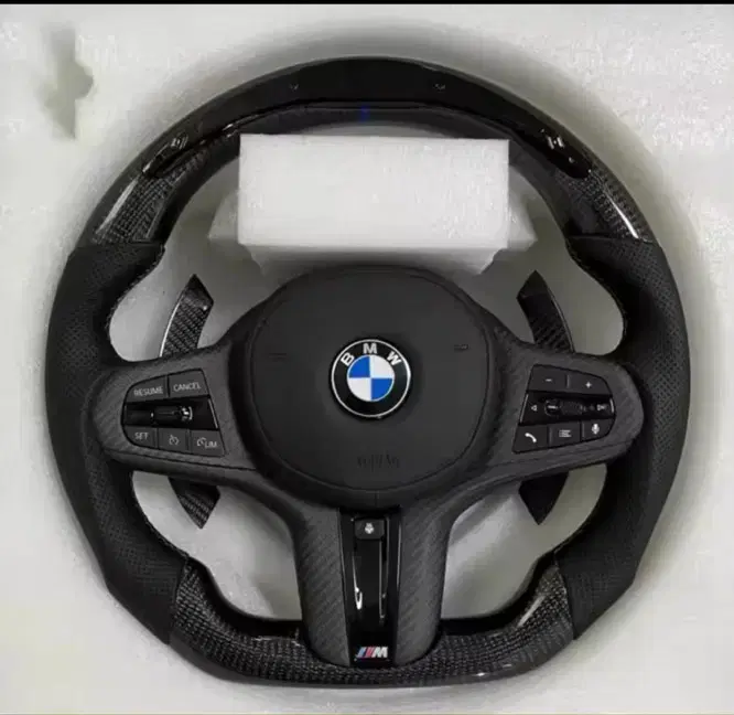 BMW 카본 D컷 led퍼포먼스 핸들(열선,진동 추가 가능)