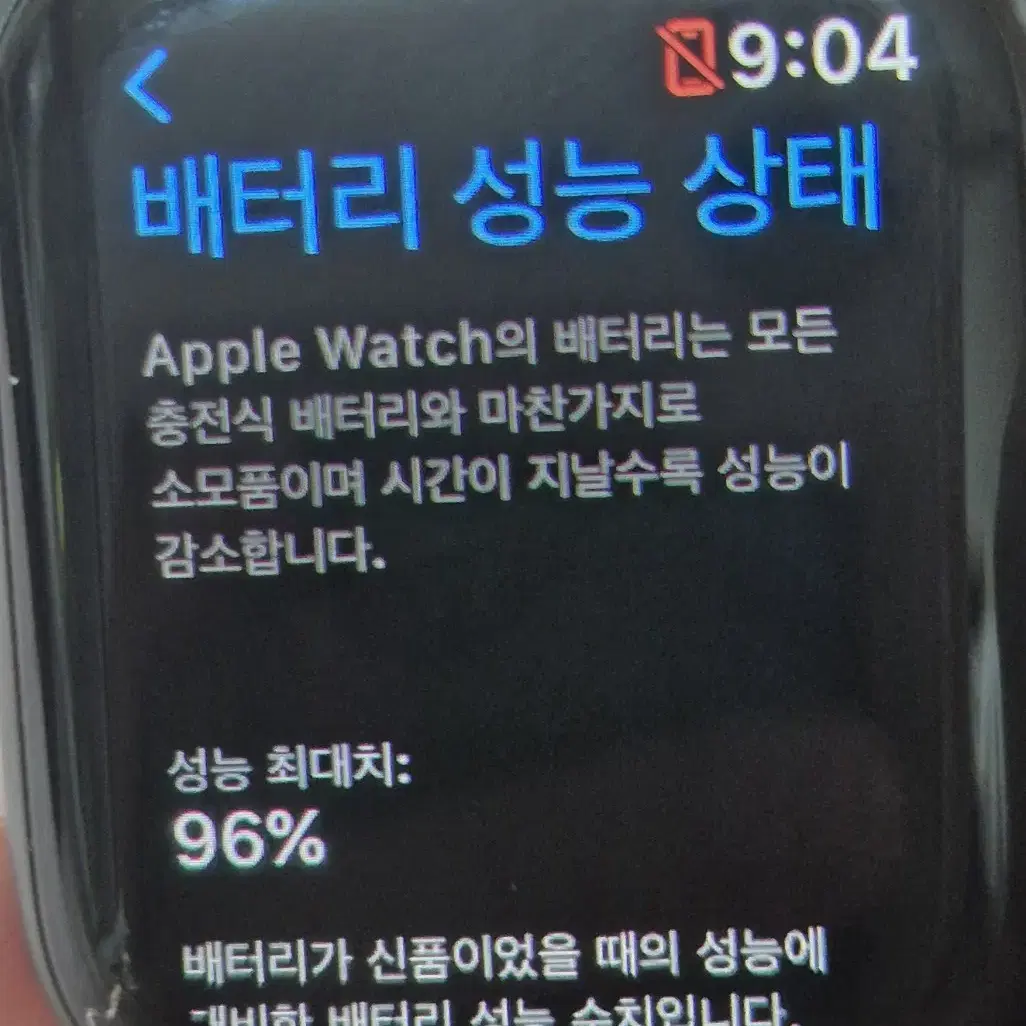 애플워치 se 40mm 나이키 스그 GPS 배터리 96