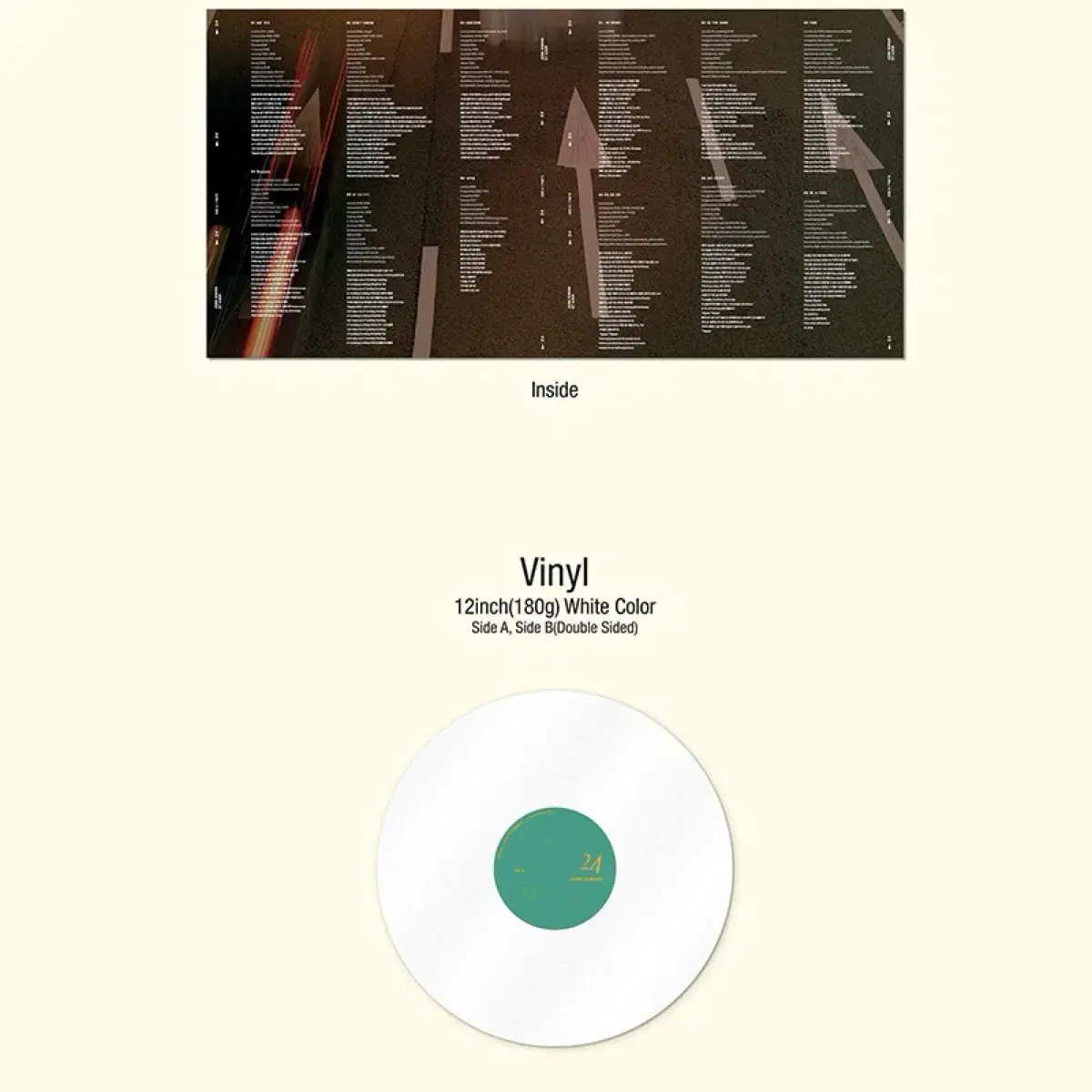 정세운 1집 24 lp vinyl 화이트반 미개봉 새상품