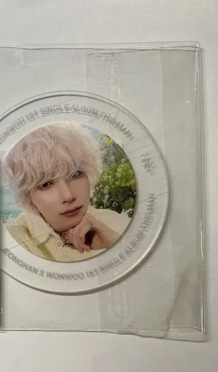 SEVENTEEN jeonghan wonwoo DISMAN THIS MAN Cupcoaster Blonde weverse shop pre-order benefit